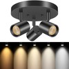 VANoopee 5 Color 3 Light LED Ceiling Spot Light Indoor