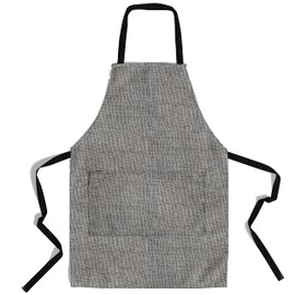 lepni.me Premium Cooking Aprons | Cooking Baking Grilling for Home and Restaurant | Aprons with Double Pocket for Men and Women | Kitchen Apron, Organic Grey Empty