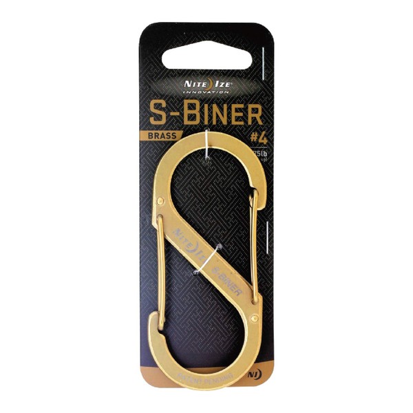 NITEIZE SOP-CMN-SB220 Stainless Steel Carabiner #2 Brass
