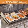 Onlyfire Grill Basket Set, 5PCS Stainless Steel Grill Pan -