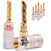 NAUC Hollow Banana Plugs for Speaker Cable - 8 Pieces