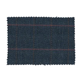 Walker and Hawkes - Tweed Fabric Cloth 60% Wool Checkered - Blue Tweed - 20 x 15cm (Sample)
