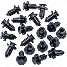 Rexka 20pcs Splash Shield Under Cover Mud Guard Wheelhouse Liner Bumper Cover Push Type Retainer Clip for Nissan 01553-09241 240SX Maxima Subaru Forester Impreza Legacy Outback STI Tribeca WRX