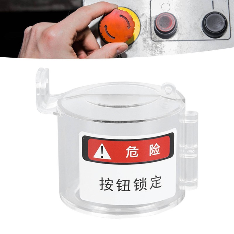 Push Button Switch Guard Case Transparent Impact Resistant Emergency Stop