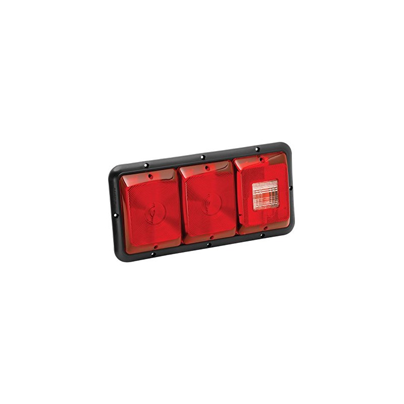 Bargman 34-84-009 Tail Light (Horizontal Mount Triple Red with Stop/Tail/Turn