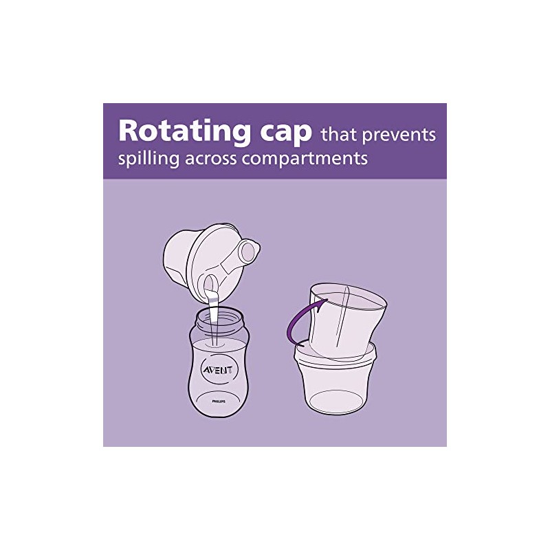 Philips AVENT Powder Formula Dispenser and Snack Cup, Grey