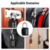 Youery Pack of 2 Padlock Combination Lock, 4 Digit Combination