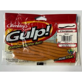 Berkley Gulp! Fishing Soft Bait 6"/15cm Nightcrawler 10ct Color  - Select - Natural  - 6" / 15cm - 10 Count