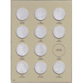 H.E. Harris and Co. US John F. Kennedy Half Dollar Coin Folder Four Volume Set #?s 2696, 2697, 2942, 4686