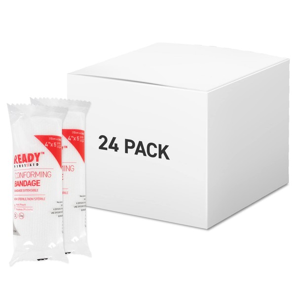 Conforming Stretch Gauze Bandage Roll, Individually Packed, First Aid Sterile