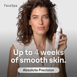Braun FaceSpa, Facial Epilator Cleansing & Skin Vitalizing System, + 4 Extras, 851V, White/Bronze