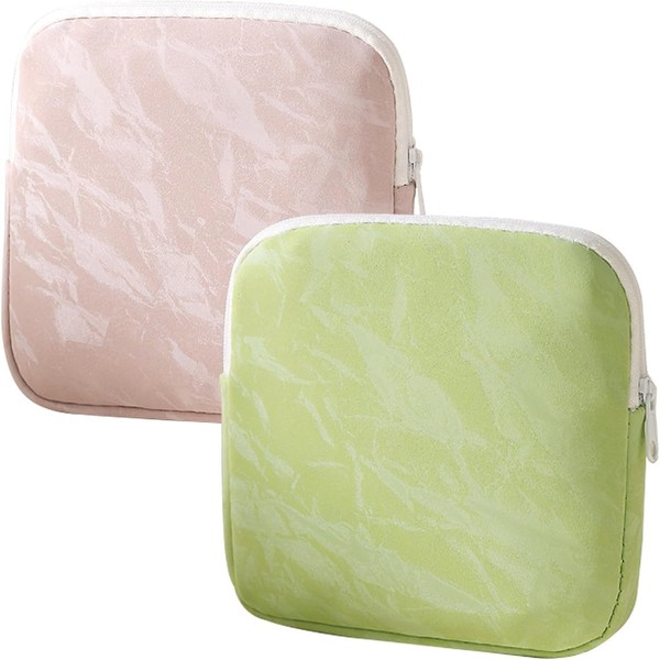 2 Pack Sanitary Napkin Storage Bag, BetterJonny Waterproof Travel Organizer