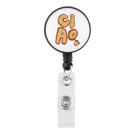 Lywjyb Birdgot Italy Travel Badge Reel Italian Themed Gift European Italy Travel Lover Gift Honeymoon Merch (Ciao Badge CA)
