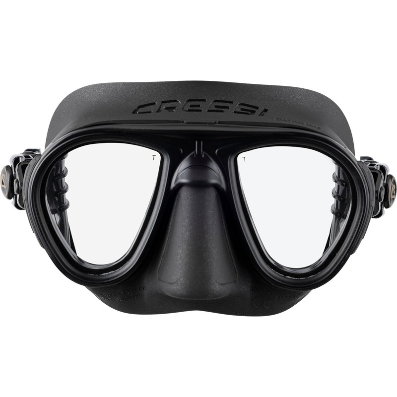Cressi Unisex's Calibro and Corsica Snorkeling Set, Black, One Size