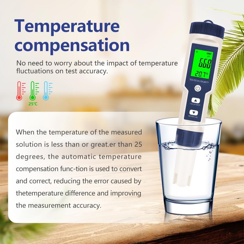 AH-PH+EC Meter,TDS,Salt,Water Temperature