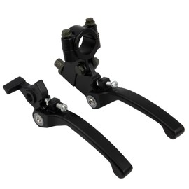 PowerMotor 7/8" Brake Clutch Lever Kit,22mm Universal Motorcycle Folding Clutch Brake Handle Lever Replacement for 70cc 110cc 125cc 150cc SSR Apollo CRF KLX BBR Pit Dirt Bike ATV Quad Black