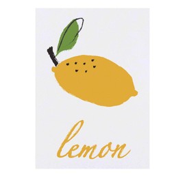 'Lemon Citrus Fruit Illustration Drawing' Temporary Tattoo - Water Resistant, Skin-Safe, Non-Toxic Transfer (TO00062171)