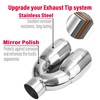 Leadgee Pack of 2 Dual Exhaust Tips, 2.5 Inch Inlet,