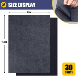 Carbon Paper for Tracing Transfer-Paper Pad, 30 Pcs Black Graphite Copy Paper for Tracing Drawing Patterns on Wood Projects Canvas Fabric Lettering Sketching Art Supplies, A4 8.3 X 11.8 Inch