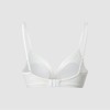 JAJU [JAJU] Women's Cotton Pointelle Bralette - White
