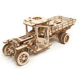 Ugears UGM-11Truck Brain Teasers, 3D DIY Wooden Puzzle, Construction Kit Self-Assembly Mechanical Model, Valentine's Gift