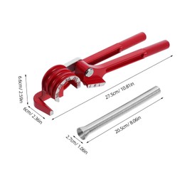 TEHAUX Manual Tube Bender Set Slot Handheld Tool for Copper Aluminum Thin Wall Steel Achieve Up to Bends for Hvac Repair Shops Spring Assisted Precision Bending