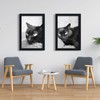 VCK 20x30 Poster Frame - Black, Textured Wood Picture Frames