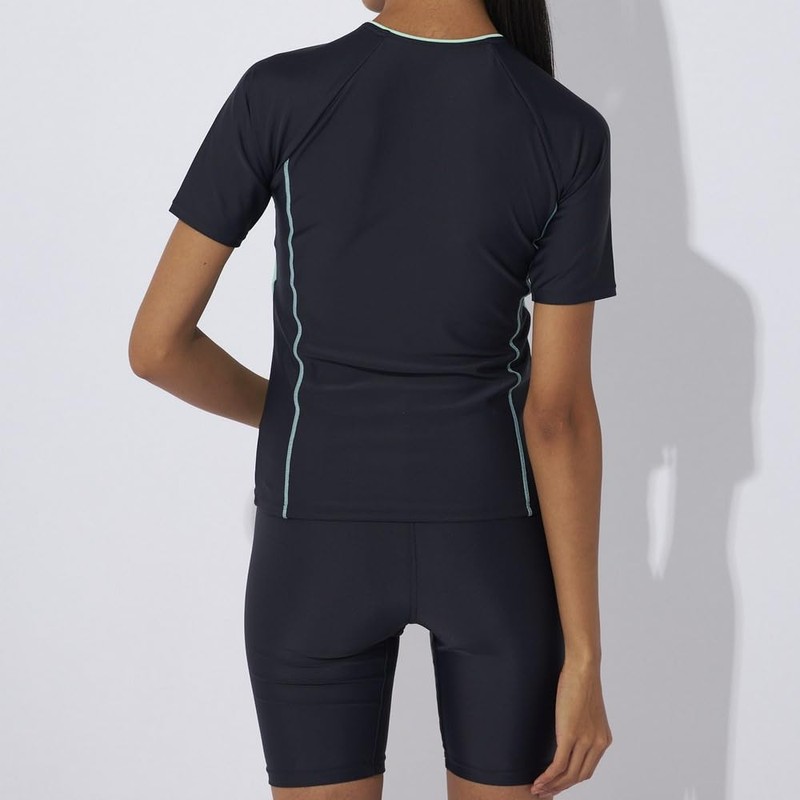 Fila 3132035 Women's Tankini Set, Short Sleeve, Full Zip Tankini