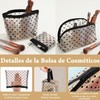 Set 5 Bolsas de Malla Transparente con Estampado Corazón, Neceser