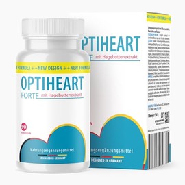 Optiheart Forte Capsules | Combination of Proven Ingredients | For Men and Women | 90 Capsules | 1 x