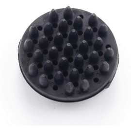 Lincoln Circular Rubber Curry Comb - Black