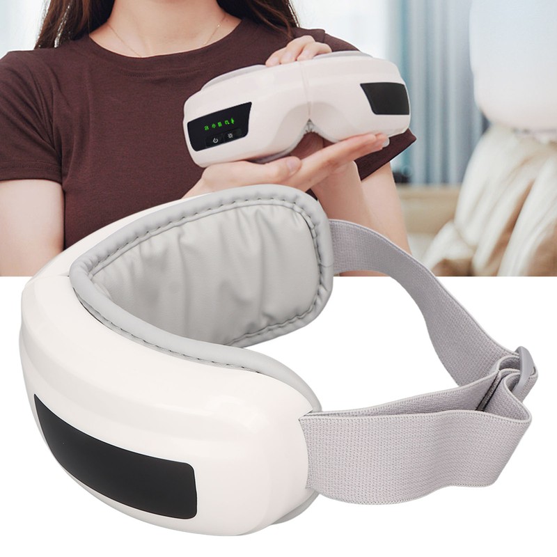 Heated Eye Massager Hot Compress USB Rechargeable 5 Modes Soothing