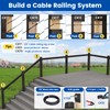 Muzata 30 Pack 1/8" Black Cable Railing Hardware Kit Swage