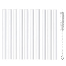 NCYOEW Replacement Straws for Zak Designs Kelso 15OZ and 12OZ Water Bottle,Transparent and Food Grade Reusable Straws with A Cleaning Brush, Pack of 8