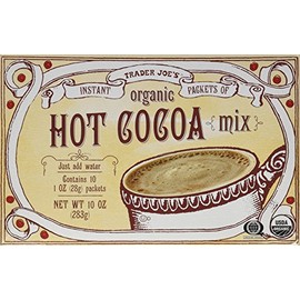 Trader Joe's Organic Hot Cocoa Mix 10 oz Instant Packets (2 Boxes)