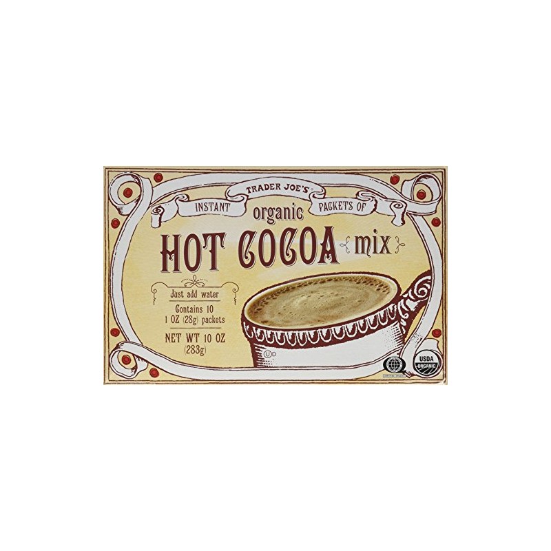 Trader Joe's Organic Hot Cocoa Mix 10 oz Instant Packets