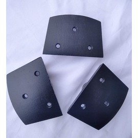 Trapazoidal Diamond Grinding Discs for Concrete Floor Grinding Medium Bond 3 pcs Use in Lavina and Edco Floor Grinders (120#)