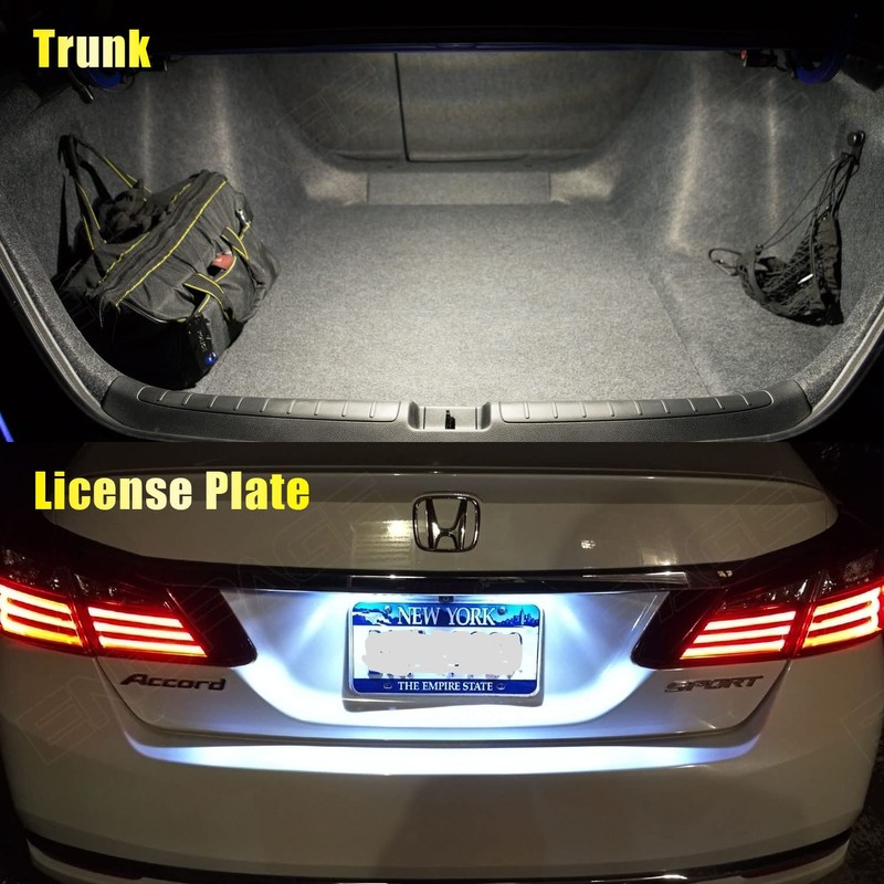 ENDPAGE 12-Pieces Accord LED Interior Light Kit for Honda Accord