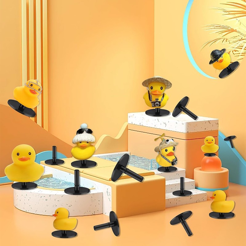 YIBEICO 20pcs Duck Mount, Flock Locker Rubber Duck Holder Dashboard