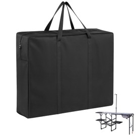 Folding Camping Kitchen Table Storage Bag for GCI Outdoor - 600D Waterproof Cook Station Carry Bag for Folding Picnic/Camp Tables with Durable Zipper, Foldable Table Carry Cover, 35 L x 6" W x 22" H