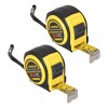 LONCHAI 2 Piezas Flexometro 5 Metros Contra Impacto Abs 23mm