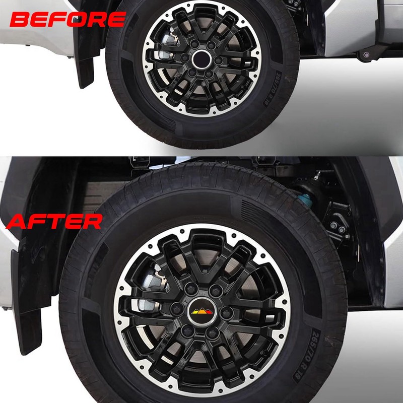 4 PCS Black Wheel Center Caps 3-5/16 Inch Tri-Color Hub