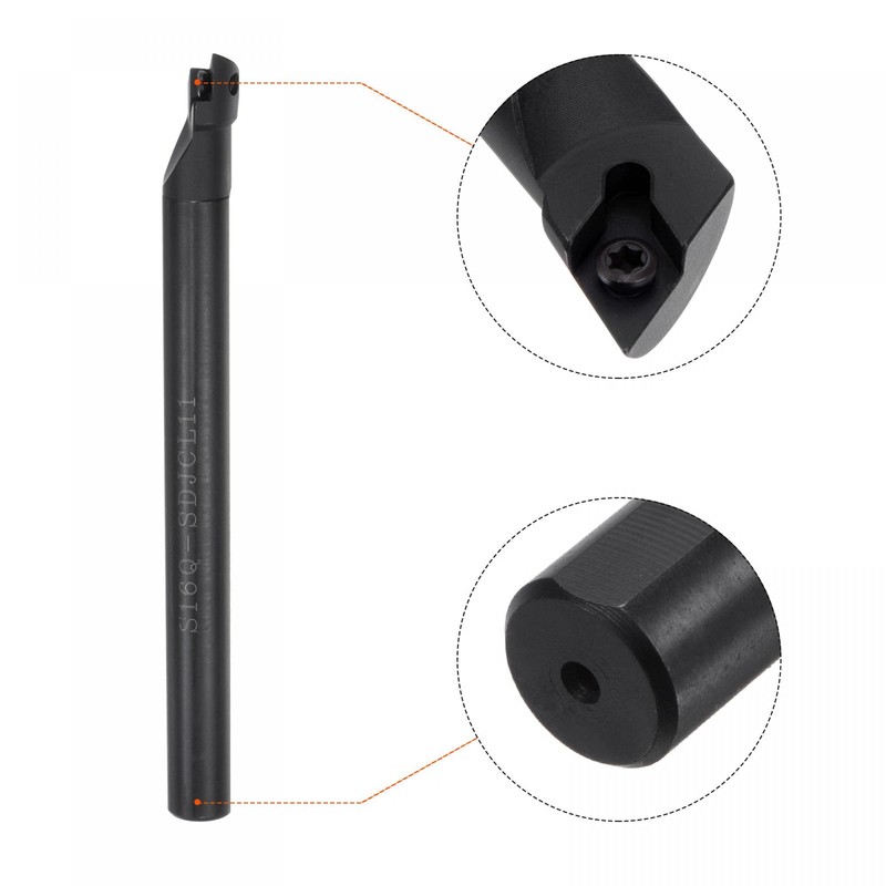 sourcing map 0.63" Shank Lathe Indexable Boring Bar Turning Tool