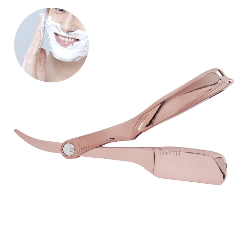 Professional Foldable Straight Edge Razor Barber Men's Shaving Razor Plating