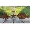 LB H&F Set of 3 Garden Stakes, Maritime Decorative Garden