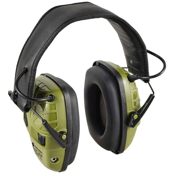 Toolcraft TO-8701221 Active Ear Defenders 29 dB 1 pc., Olive-Green
