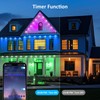 IVRICH 100FT Permanent Outdoor Lights, Smart RGB Eave Light with