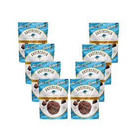 Undercover Snacks Chocolate Crispy Quinoa Snack - Dark Chocolate + Sea Salt - Gluten-Free, Nut-Free Bags, 2 Ounce (Pack Of 8)