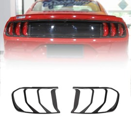 JeCar Carbon Fiber Tail Light Cover Bezel Trim Accessories for 2018-2023 Ford Mustang