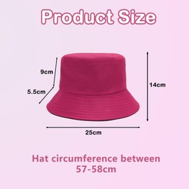 BPTZYLN Bucket Hat,Pink Hat Men's Bucket Hats Mens Bucket Hat,Bucket Hats Men Hats for Men UK Men's Bucket Hats Bucket Hats Women,Bucket Hats for Hiking Traveling Fishing Hunting Camping